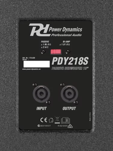 Power Dynamics PDY218S Passzív mélyláda, 18" 1000W
