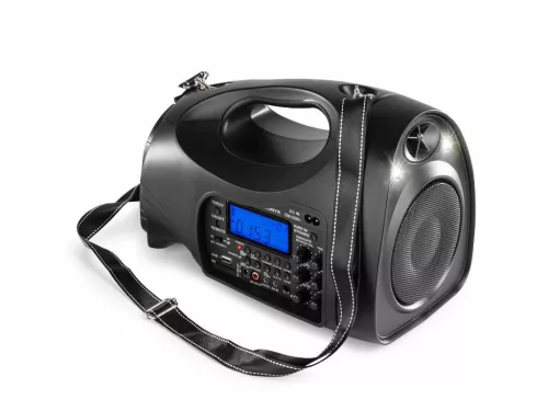 Vonyx ST-016 (6,5") 130W akkumulátoros hordozható hangfal (2xMik + MP3 + FM + Bluetooth)