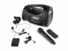Vonyx ST-016 (6,5") 130W akkumulátoros hordozható hangfal (2xMik + MP3 + FM + Bluetooth)