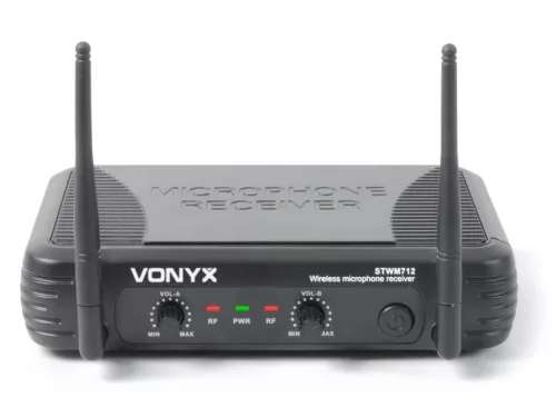 Vonyx STWM-712 VHF rádiós mikrofon (2 db KÉZI mikrofon)