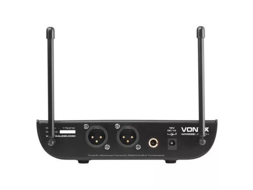 Vonyx WM82C UHF rádiós mikrofon szett (kézi, csíptetős és fej mikrofon) + Koffer