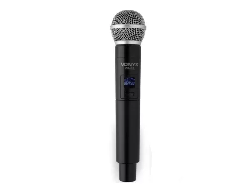 Vonyx WM82C UHF rádiós mikrofon szett (kézi, csíptetős és fej mikrofon) + Koffer