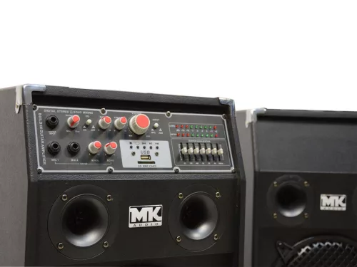 ReVoLuTioN DPX-10-MT 2x600W (10") aktív karaoke hangfal (MP3 + Bluetooth) + Állványhüvely