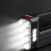 Phenom 18581 Szolár COB LED zseblámpa - munkalámpa funkcióval - 1200 mAh - MicroUSB - 1000 lumen - IP55
