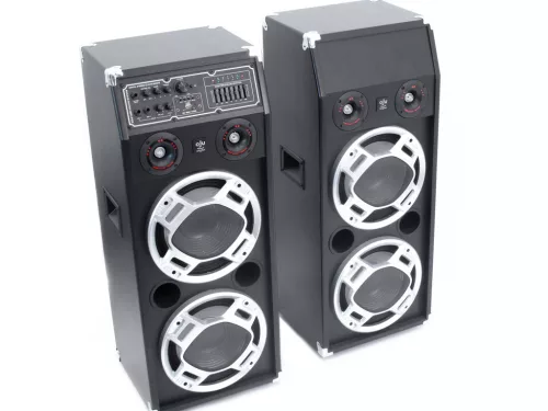 ReVoLuTioN DPX-210 2x800W (2x 10") aktív karaoke hangfal (FM + MP3 + Bluetooth)