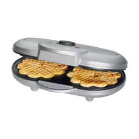   Momert 2014 gofrisütő, 1400W, 2 gofri készíthető egyszerre, szürke