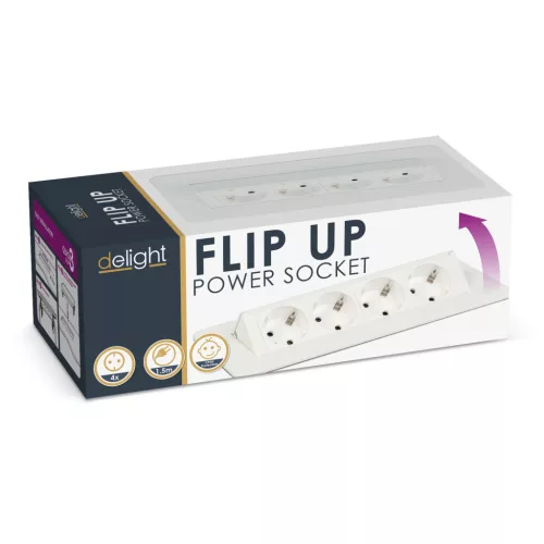  Delight 20446WH Rejtett elosztó - 4-es - Felnyíló kivitel - fehér