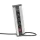 Delight 20484S Sarokelosztó - kapcsolós - 4 x 250V, 16A - 2 x USB, 2,1A - alumínium ház