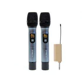   Thunder U-802 UHF vezeték nélküli, akkumulátoros mikrofon szett (2 db KÉZI mikrofon)