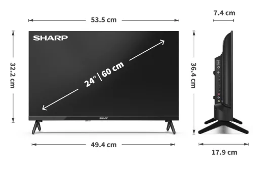 SHARP 24HA1205E 60cm-es HD Ready TV