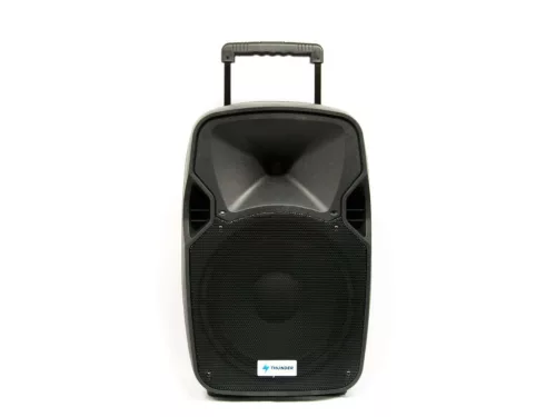 Thunder ACCU-12 (12") 600W akkumulátoros hordozható hangfal (2xMik + MP3 + TWS Bluetooth + FM)