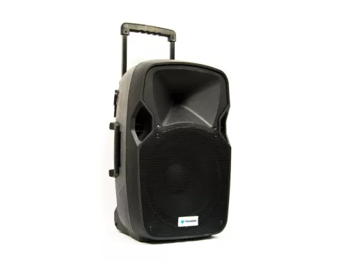 Thunder ACCU-12 (12") 600W akkumulátoros hordozható hangfal (2xMik + MP3 + TWS Bluetooth + FM)