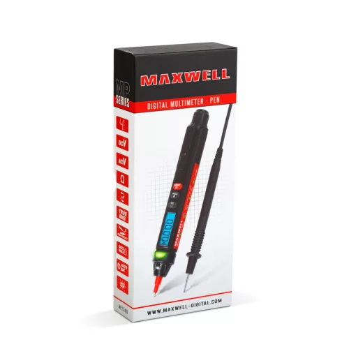 Maxwell 25400 Digitális multiméter - TOLL - 1000V DC - 50 ohm - 1 x AAA