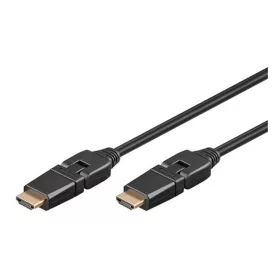 Goobay 31889 HDMI kábel aranyozott ,C 3m,360° forgatható