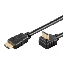 Goobay 31916 HDMI kábel aranyozott, 3m, 90° 4K