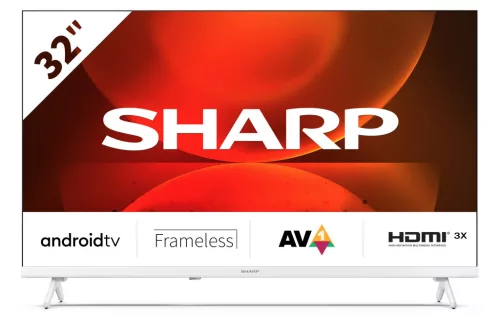SHARP 32FH2EW 80cm-es HD Android LED TV, fehér