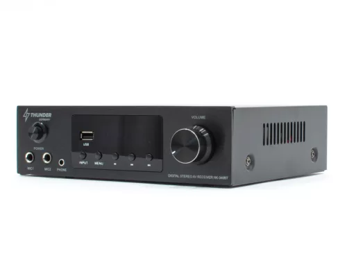 Thunder AHK-340BT karaoke hifi erősítő 2x200W (Optikai, HDMI, FM, Bluetooth)