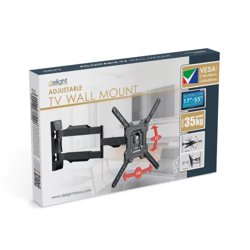 Delight 39685B TV fali tartókonzol 17-55"