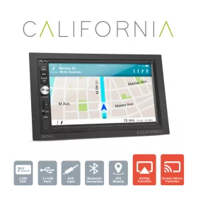   M.N.C 39753 Multimédiás fejegység "California" - 2 DIN - 4 x 50 W - WiFi - BT - MP5 - AUX - SD - USB