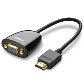   Ugreen 40253 video átalakító kábel 0,25 M HDMI A-típus (Standard) VGA (D-Sub) Fekete