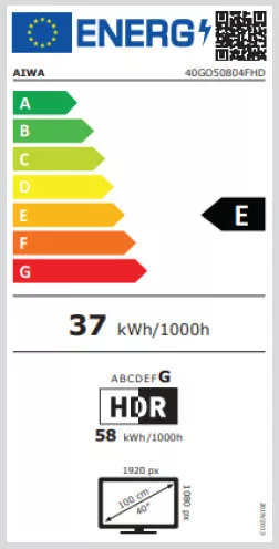 Aiwa 40GO50804FHD – 100cm, DLED, Infinity X Series Google FHD TV – Emeld új szintre a tévézés élményét!