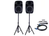 Thunder TMX-12 SET 500/1000W (12") aktív hangfalszett + ÁLLVÁNY (MP3 + Bluetooth + FM)