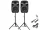 Thunder TMX-15 SET 700/1400W (15") aktív hangfalszett + ÁLLVÁNY (MP3 + Bluetooth + FM)