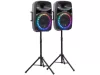 Thunder TMX-15 SET 700/1400W (15") aktív hangfalszett + ÁLLVÁNY (MP3 + Bluetooth + FM)