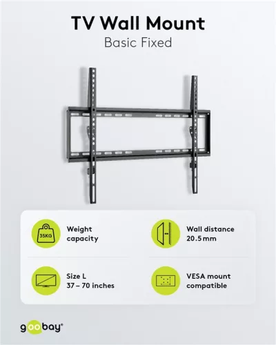 Goobay 49732 TV fali tartókonzol fix 37 - 70" (94 - 178 cm)