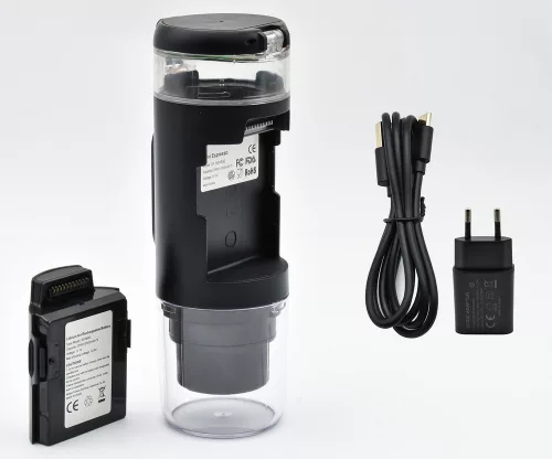 Phonocar 04991 hordozható kávéfőző Nespresso kapszulához és őrölt kávéhoz, autós, 7500 mAh akkumulátorral