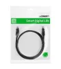 Ugreen Ethernet RJ45 lapos hálózati kábel Cat.6 UTP 1m, fekete