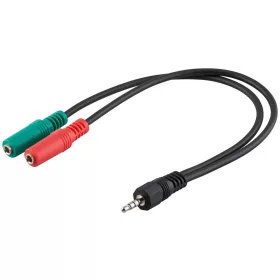 Gobay 50467 Audio átalakító, elosztó adapter, 0,3 m