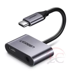   Ugreen 50596 USB Type C - USB Type C / 3,5 mm mini jack fejhallgató adapter