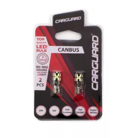   Carguard 50775 Autós LED - CAN128 - T10 (W5W) - 240 lm - can-bus - SMD 3W - 2 db / bliszter
