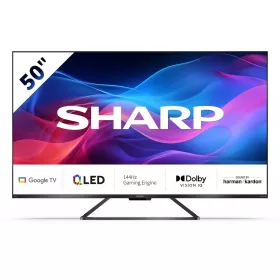   SHARP 50GR8265E 126cm-es 4K UHD 144Hz QLED Google TV harman/kardon hangszórókkal