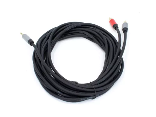 Thunder AU005-50 sztereo jelkábel (3,5 mm Jack - 2x RCA) - (5 m)