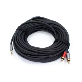   Thunder AU005-100 sztereo jelkábel (3,5 mm Jack - 2x RCA) - (10 m)