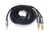 Thunder AU002-30 sztereo jelkábel (3,5 mm Jack - 2x 6,3 mm Jack) - (3 m)