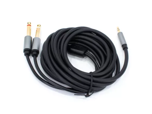 Thunder AU002-30 sztereo jelkábel (3,5 mm Jack - 2x 6,3 mm Jack) - (3 m)