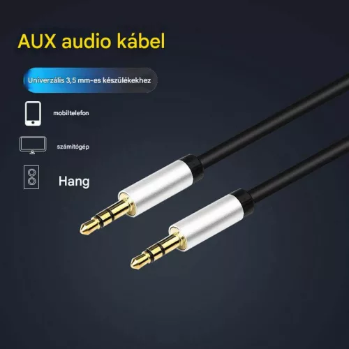 Thunder AU006-100 sztereo jelkábel (3,5 mm Jack - 3,5 mm Jack) - (10 m)