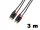 Thunder YC833-3 Sztereo jelkábel (2x RCA - 2x RCA) - (3m)