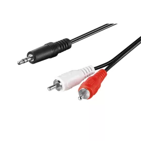   Goobay 51650 2 x RCA apa-3,5mm-es jack apa összekötő kábel., 3  m