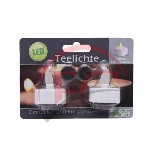 Family 55246 LED-es teamécses - fehér - 2 db / bliszter AJÁNDÉK ELEMMEL