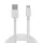 Delight 55550WH-2 Adatkábel - USB Type-C - fehér - 2 m