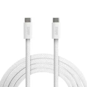   Delight 55555WH-1 Notebook töltőkábel - adatkábel - Type-C / Type-C - fehér - 1 m - 5 A - 240 W