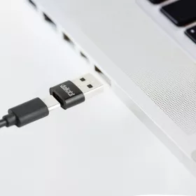 Delight 55556BK Adapter - Type-C / USB-A - 2,4A - 5V