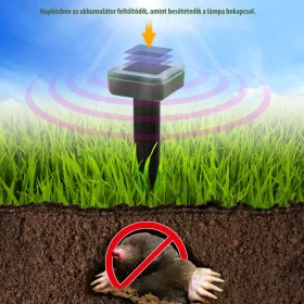   Garden of eden 55635B Leszúrható szolár kártevő riasztó