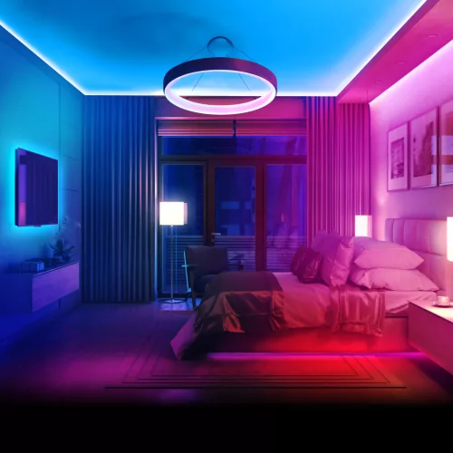 Phenom 55843 RGB LED szalag - "MagicControl" - 5 m - 100+ program, érintős távirányító - IP65