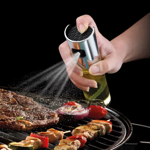 BBQ 56287 Olaj és ecet permetező spray - rozsdamentes acél, üveg - 100 ml