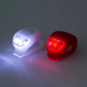   Wheel Zone 57069B LED-es kerékpár lámpa szett TPE borítással - 2 db / szett